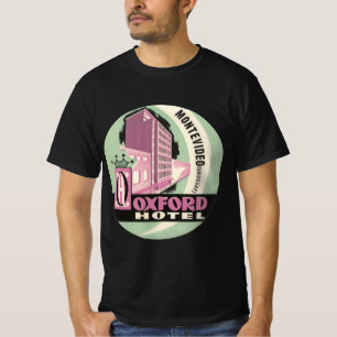 Oxford Hotel, Montevideo, Uruguay, Oude Reisposter T-shirt
