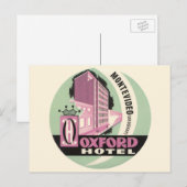 Oxford Hotel, Montevideo, Uruguay, Vintage Travel Briefkaart (Voorkant / Achterkant)