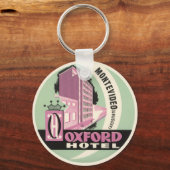 Oxford Hotel, Montevideo, Uruguay, Vintage Travel Sleutelhanger (Voorkant)