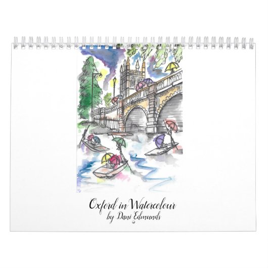 Oxford in Waterverf 2021 Agenda Kalender (Hoes)