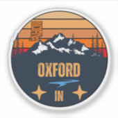 Oxford, Indiana Sticker (Voorkant)