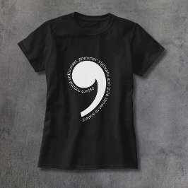 Oxford Komma-fanaat T-shirt