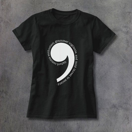 Oxford Komma-fanaat T-shirt