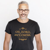 Oxford komma grappig voorbeeld Ox Ford T-shirt