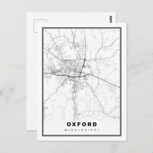 Oxford Map Briefkaart (Voorkant / Achterkant)