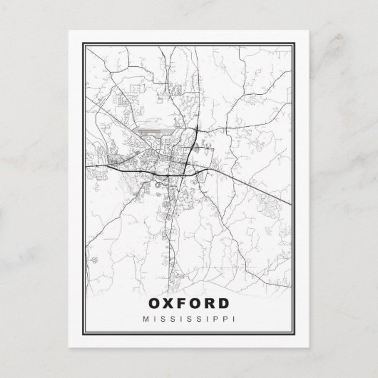 Oxford Map Briefkaart (Voorkant)
