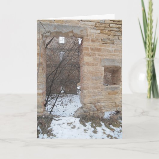 "Oxford Mill Entrance" kerstkaart Kaart (Voorkant)