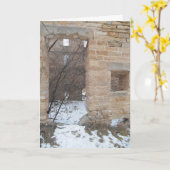 "Oxford Mill Entrance" kerstkaart Kaart (Gele Bloem)