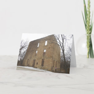 "Oxford Mill Ruins"-kerstkaart Kaart