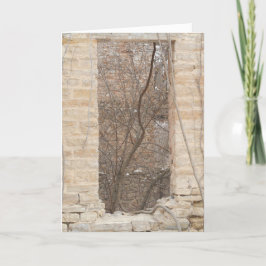 "Oxford Mill Window Vine"-kerstkaart Kaart