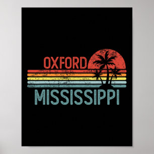 Oxford Mississippi Grappig Usa Stad Trip Thuis Roo Poster