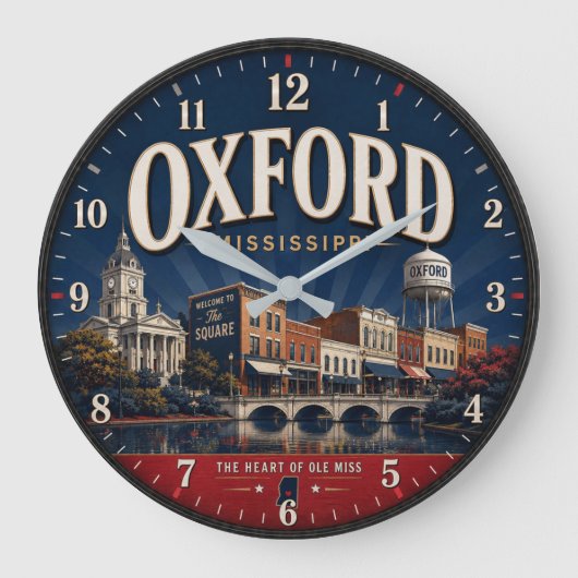 Oxford Mississippi  Grote Klok (Voorkant)