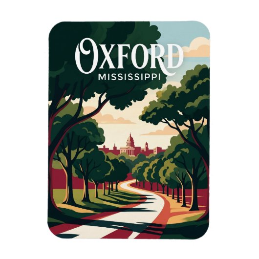 Oxford Mississippi Magneet (Verticaal)