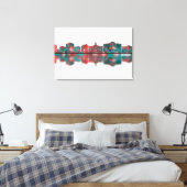 Oxford Mississippi Skyline Canvas Afdruk (Insitu (Slaapkamer))