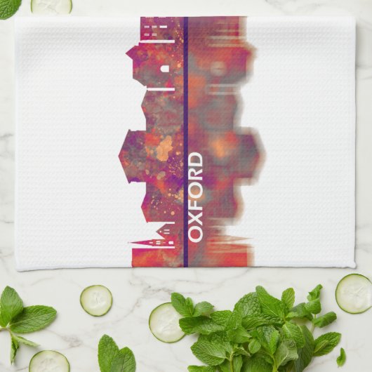 Oxford Mississippi Skyline Theedoek (Gevouwen)