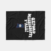 Oxford Mississippi Y'all Ms Southern Vacation  Fleece Deken (Voorkant (Horizontaal))
