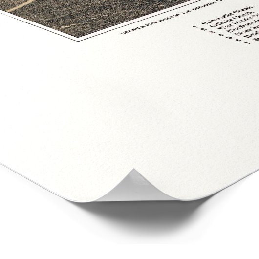 Oxford NY Panoramic Map 1888 Poster (Hoek)