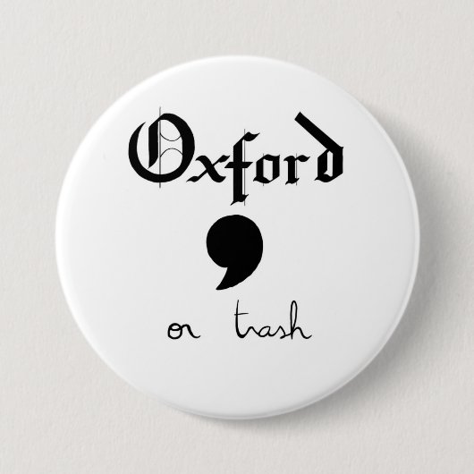 oxford of afval ronde button 7,6 cm (Voorkant)
