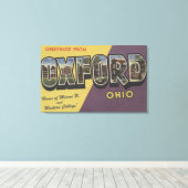 Oxford, Ohio, Miami U en Western College Canvas Afdruk (Insitu (Houten vloer))