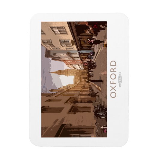 Oxford Railway Poster Magneet (Verticaal)