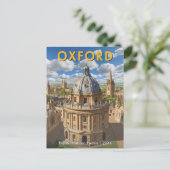 Oxford Skyline Radcliffe Camera Retro gepersonalis Briefkaart (Staand voorkant)