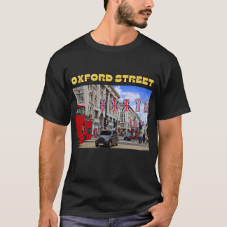 Oxford Street heren T-shirt in het zwart