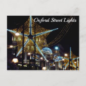 Oxford Street Kerstlights, Londen, Verenigd Konink Briefkaart (Voorkant)