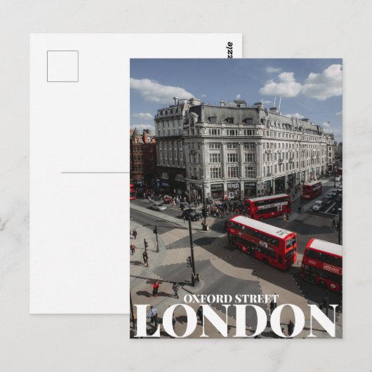 Oxford Street, Londen Briefkaart (Voorkant / Achterkant)