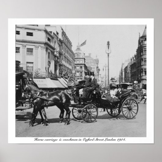 Oxford Street London 1904, Engeland Poster (Voorkant)