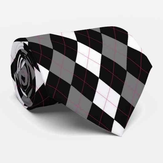 Oxford Tales A Deux Argyle Stropdas (Opgerold)