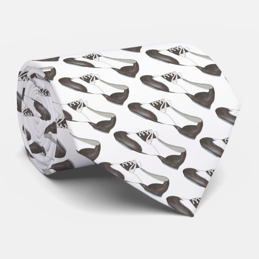 Oxford Tap Shoe Dance Teacher Gift Tapdans Class Stropdas (Opgerold)