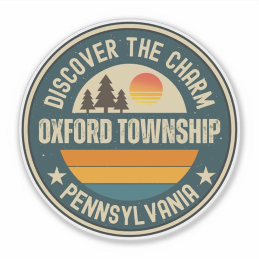 Oxford township, Pennsylvania Sticker (Voorkant)