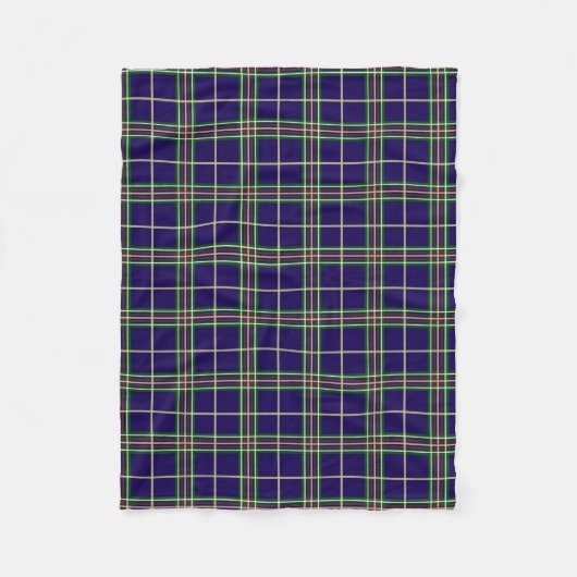 Oxford University Dress Tartan Fleece Deken (Voorkant)
