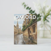 Oxford University England Travel Briefkaart (Staand voorkant)