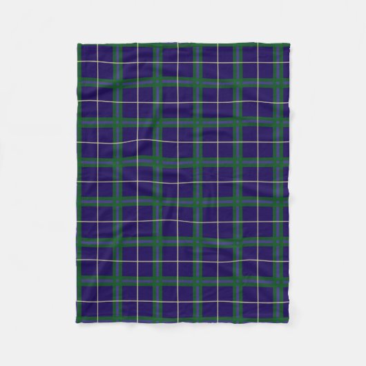 Oxford University Tartan Fleece Deken (Voorkant)