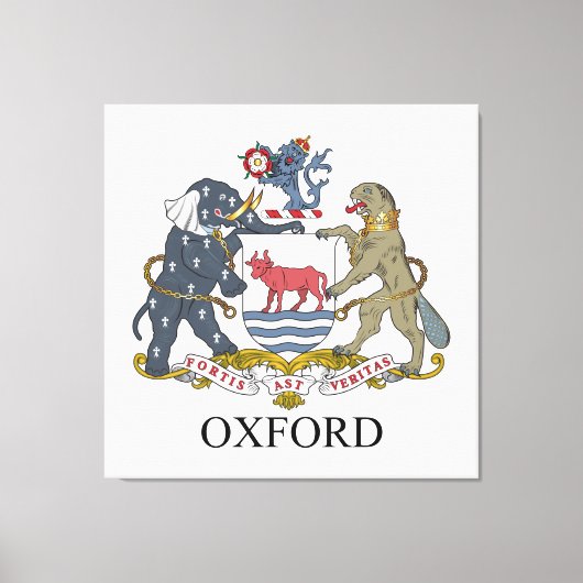Oxford-wapen Canvas Afdruk (Voorkant)