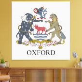 Oxford-wapen Canvas Afdruk (Insitu (Woonkamer))