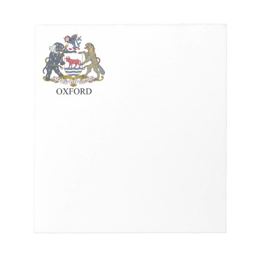 Oxford-wapen Notitieblok (Voorkant)