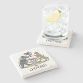 Oxford-wapen Stenen Onderzetter (Zijkant)