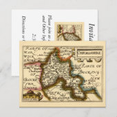 Oxfordshire County Engeland Oude antiquarische kaa Kaart (Voorkant / Achterkant)