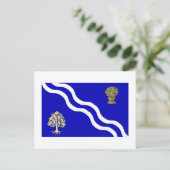 Oxfordshire Flag Briefkaart (Staand voorkant)