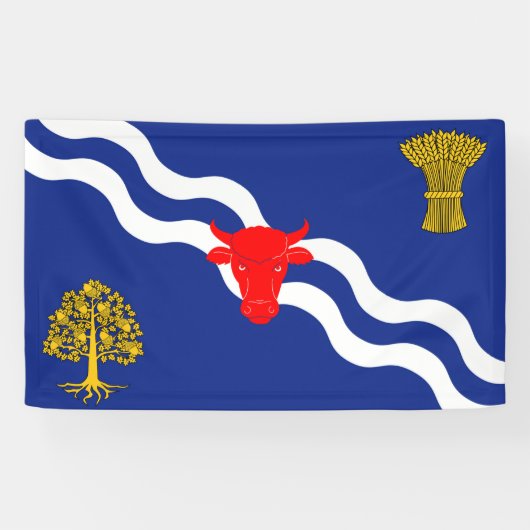 Oxfordshire vlag oxford england provincie symbool spandoek (Horizontaal)