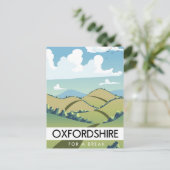 Oxfordshire voor een pauze briefkaart (Staand voorkant)