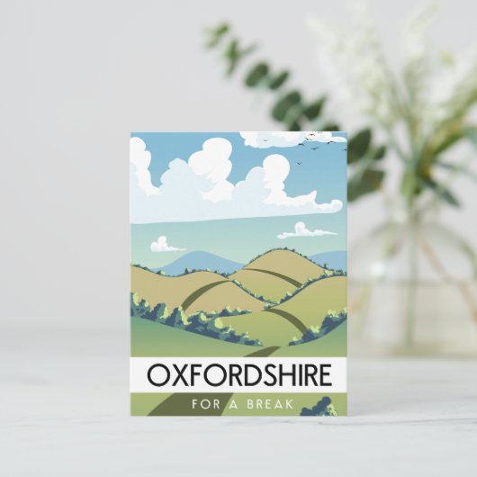 Oxfordshire voor een pauze briefkaart (Staand voorkant)