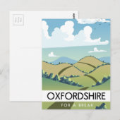 Oxfordshire voor een pauze briefkaart (Voorkant / Achterkant)