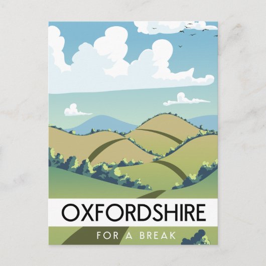 Oxfordshire voor een pauze briefkaart (Voorkant)