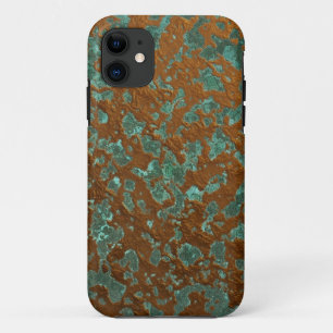 Oxidatie Koperen Afwerking Look Patina Textuur iPhone 11 Hoesje