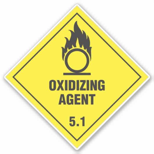 Oxidatiemiddel 5.1 Etiket Sticker (Voorkant)
