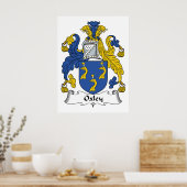 Oxley Family Crest Poster (Keuken)