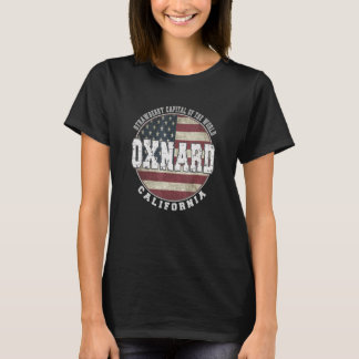 Oxnard California Amerikaanse vlag T-shirt